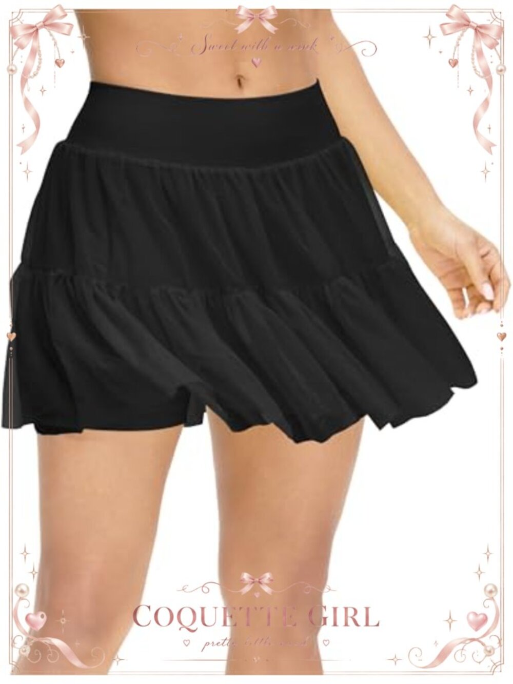 Pleated Tennis Skort with Seamless Shorts High Waisted Athletic Skirt